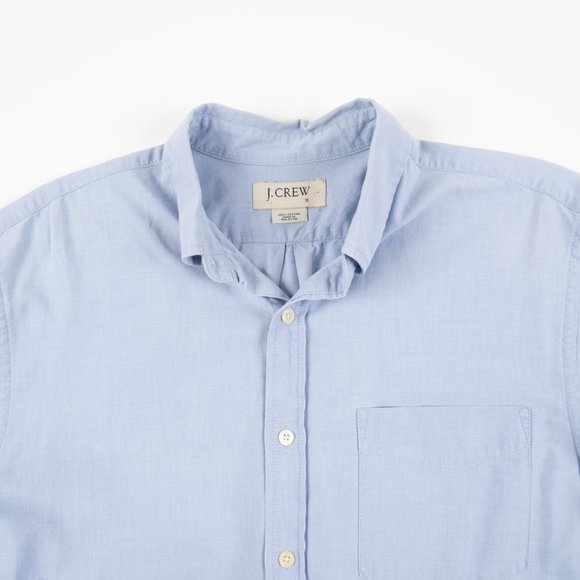 J. Crew 100% cotton blue button down shirt size L - Picture 6 of 9